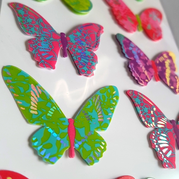 3/15$ 10 pcs Handmade 3D Pop-Up Firefly Stickers (1 Sheet) - Picture 2 of 8